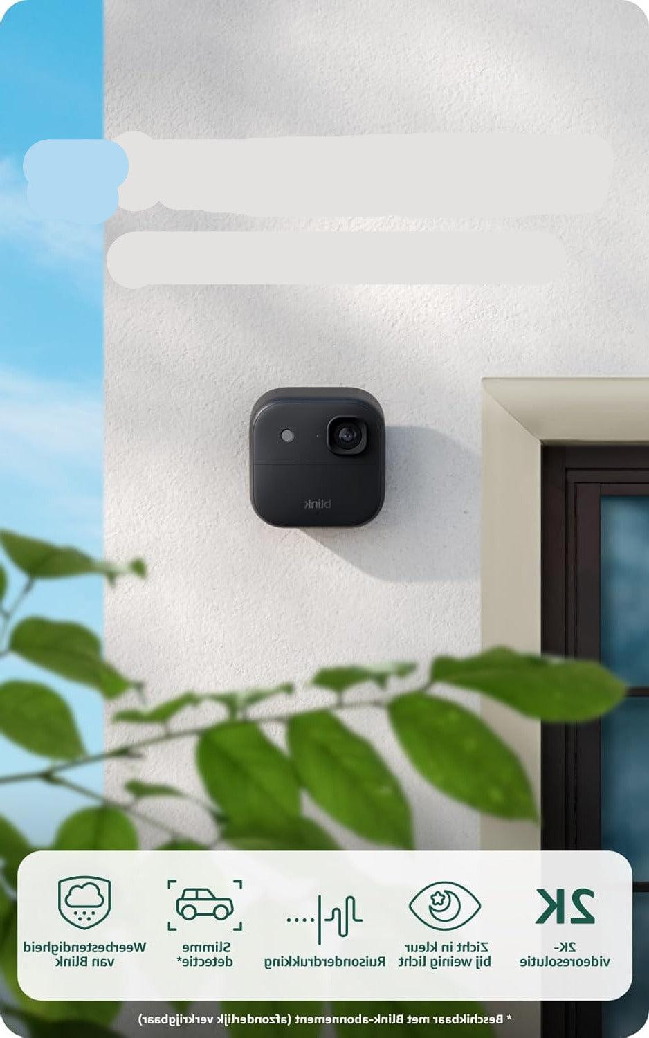 Selius Buitencamera 3-delig Systeem Zwart 2K Ultra HD
