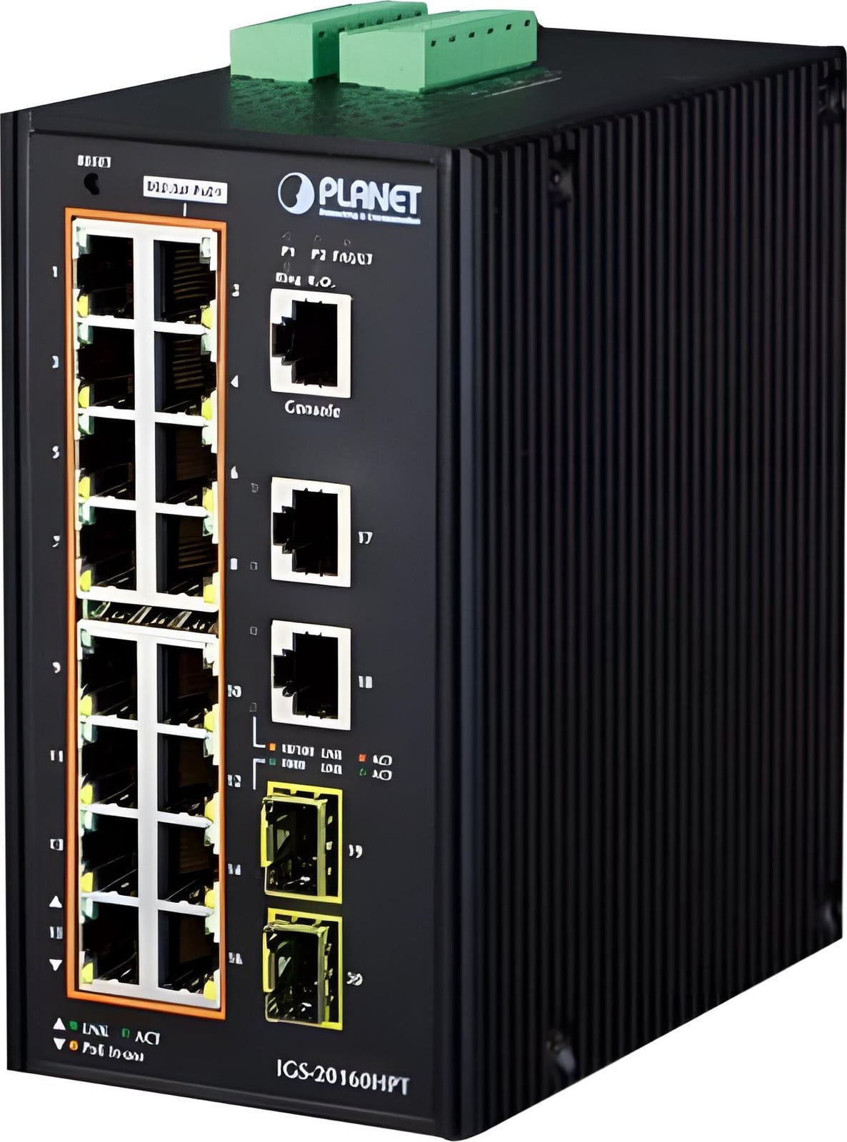 Planet Industrial 16-Port 10/100/1000T PoE Switch