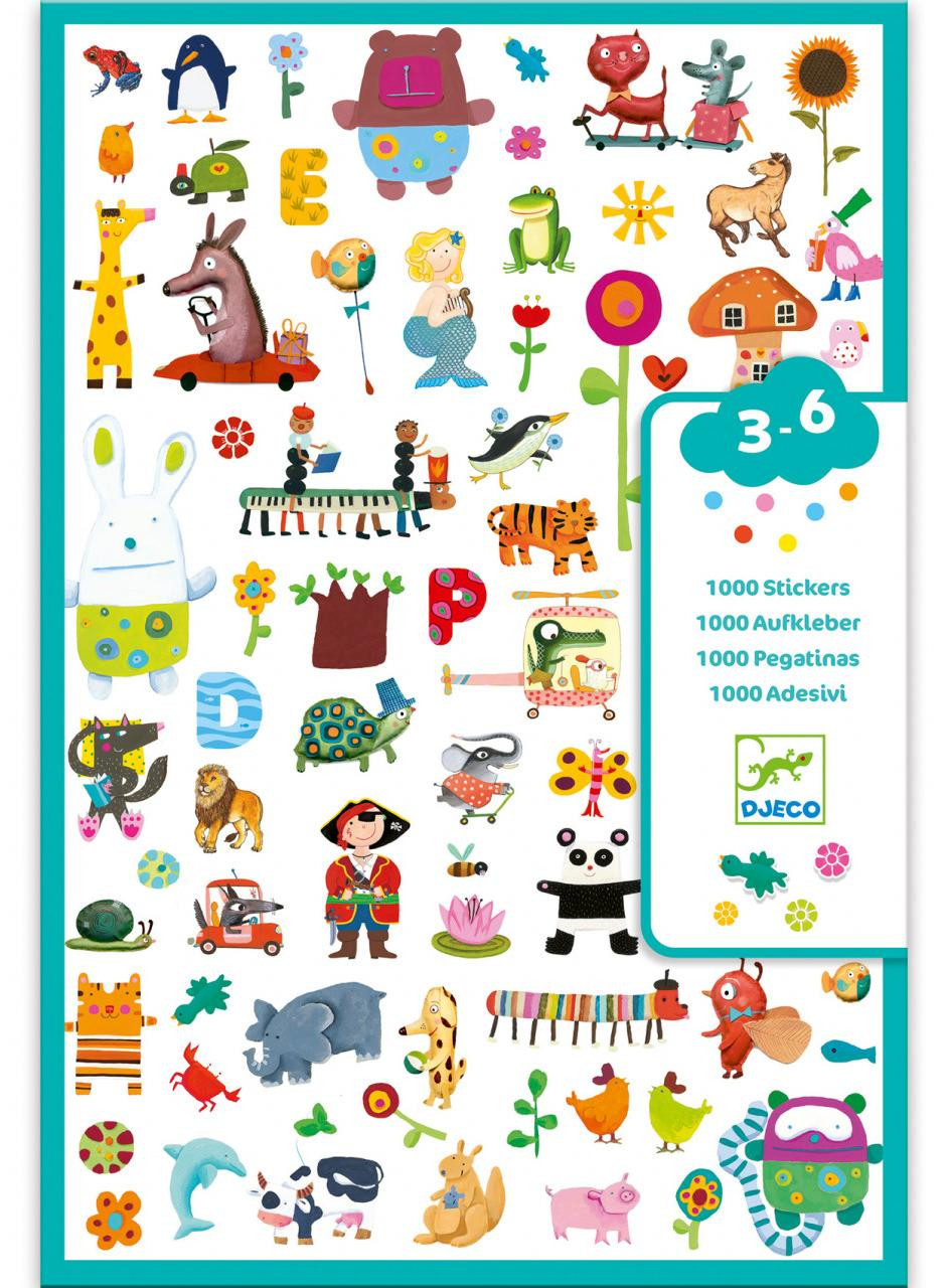 Djeco 1000 Kleurplaten voor kinderen