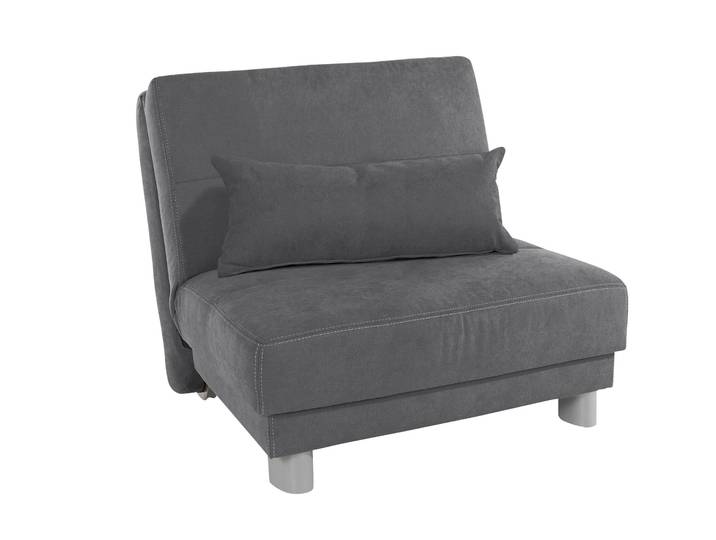 Schlafsofa HOME AFFAIRE Gina , grau (ash), B:80cm H:86cm T:195cm, Sofas, Schlafsofa, mit einem Handgriff vom Sofa zum Bett