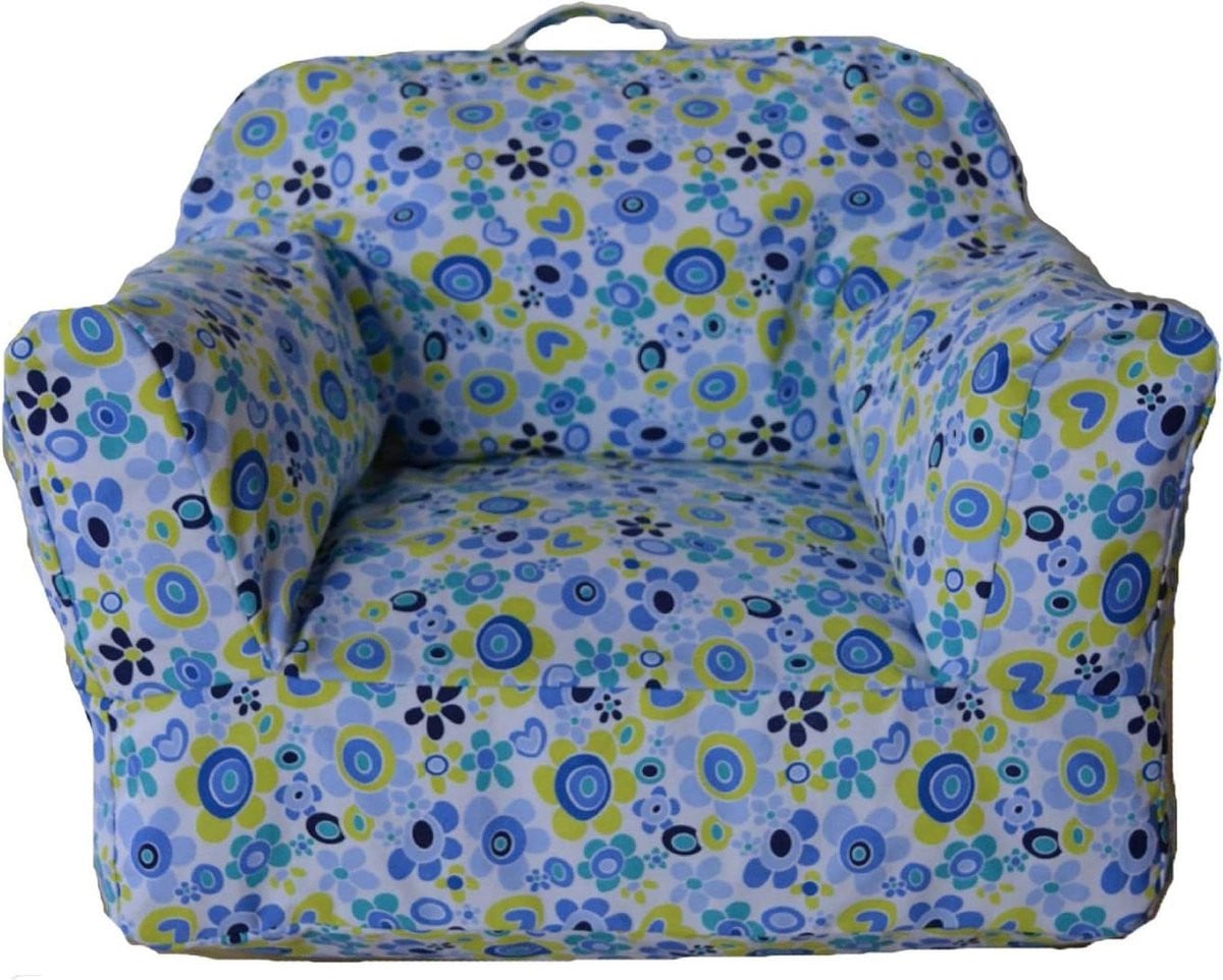 Blauwe Kinder Zitzak Stoel met Afneembare Hoes - Breedte: 70 cm