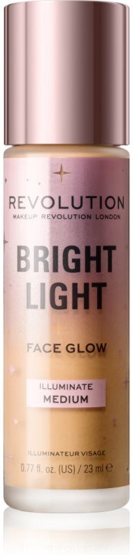 Revolution Bright Light Face Glow radiance tinted fluid shade Illuminate Medium 23 ml