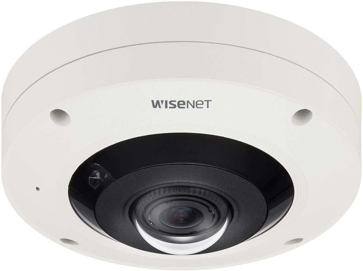 Hanwha Vision Wisenet XNF-9010RV 12MP Outdoor Vandal-Resistant IR Fisheye IP Camera, 1.08mm