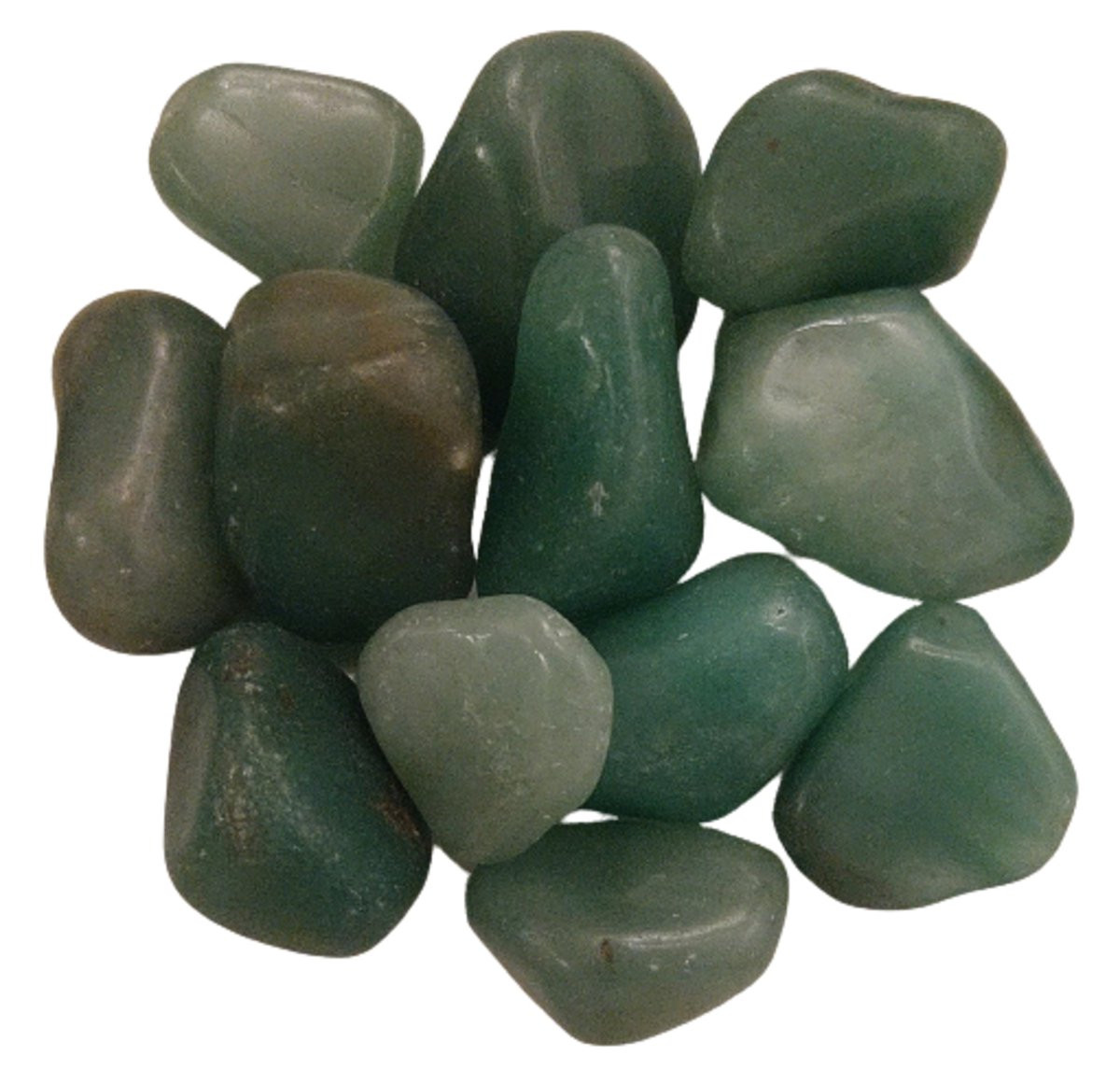 Set van 3 groene kwarts trommelstenen natuurproducten