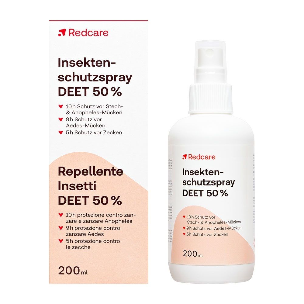 Redcare Insektenschutzspray Deet 50% 200 ml Dosierspray