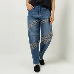 DINE 'N' DANCE Jeanshose knöchellang Oktagons konisches Bein