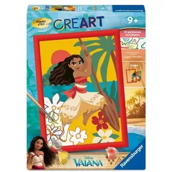 Ravensburger – CreArt Kids 18x24cm – Malen nach Zahlen – Vaiana – Disney – Malen-nach-Zahlen-Set
