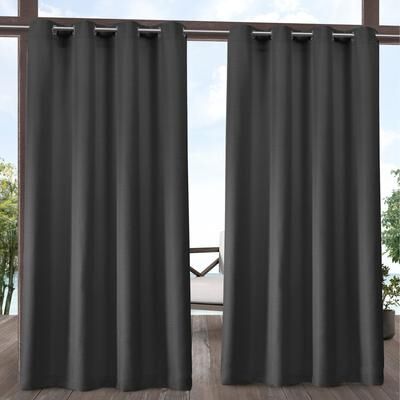 ATI Home Delano Indoor/Outdoor Grommet Top Curtain Panel Pair