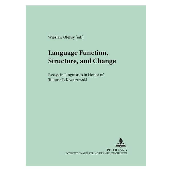 Peter Lang Language Function, Structure, and Chang (Englisch) (64883800)