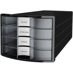 HAN Schubladenbox »IMPULS« DIN A4/C4 schwarz, 28x23.5x36.7 cm