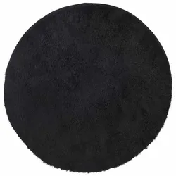 vidaXL Teppich Shaggy Hochflor NAVARRA Schwarz 240x240 cm Polyester