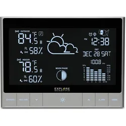Explore Scientific WSH5002 Schwarz Batterie, Wetterstation, Schwarz