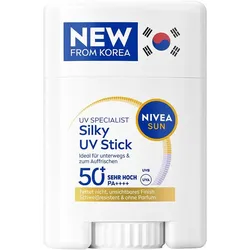 2x Nivea, Sonnencreme, Silky UV Stick LSF 50+ (SPF 50+, 15 ml)