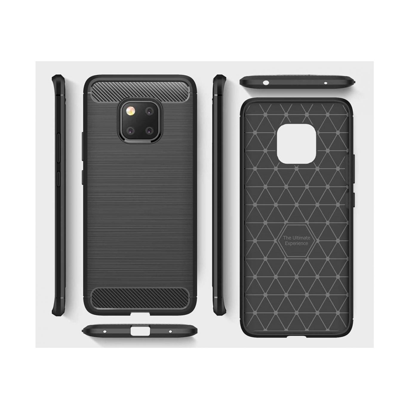 Screenguard Huawei Mate 20 Pro Hülle Carbon Brushed Soft TPU (Huawei Mate 20 Pro) (00023885)