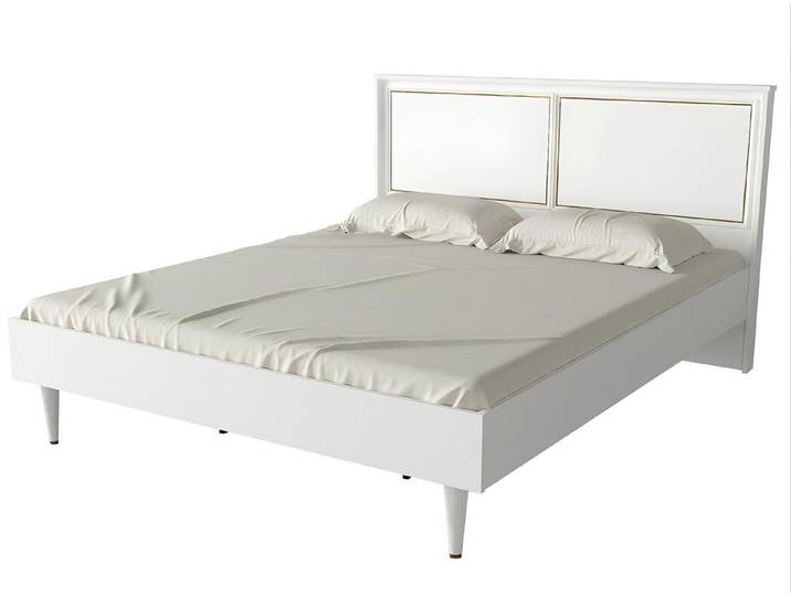 JVmoebel Polsterbett Modernes Bett in Weiß mit elegantem Design und hohem Komfort (Bett), Made in Europa
