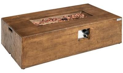 Costway 48 x 27 Inch Outdoor Gas Fire Pit Table 50,000 BTU with Lava Rocks and Cover
