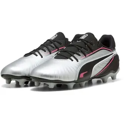 PUMA King Match FG/AG Fußballschuhe jüngere Kinder 02 - PUMA silver/PUMA black/sun struck/PUMA white 38