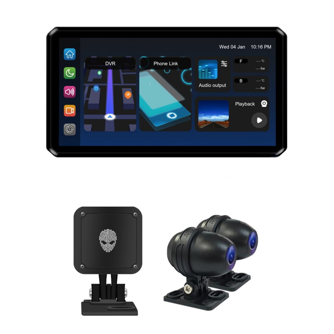 AlienRider M2 Pro Motorrad Multimediasystem + Kameras + Wave-Radar M2MAX-204