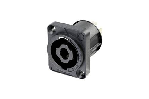 Neutrik NL4MPXX-UC Lautsprecher-Steckverbinder Flanschbuchse, Kontakte gerade Polzahl: 4 Schwarz 1St.