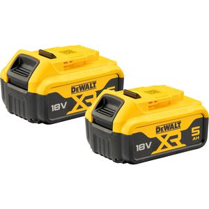 DeWalt Werkzeugakku DCB184P2-XJ, Starter Kit, 18V / 5,0Ah, 2 Schiebeakkus