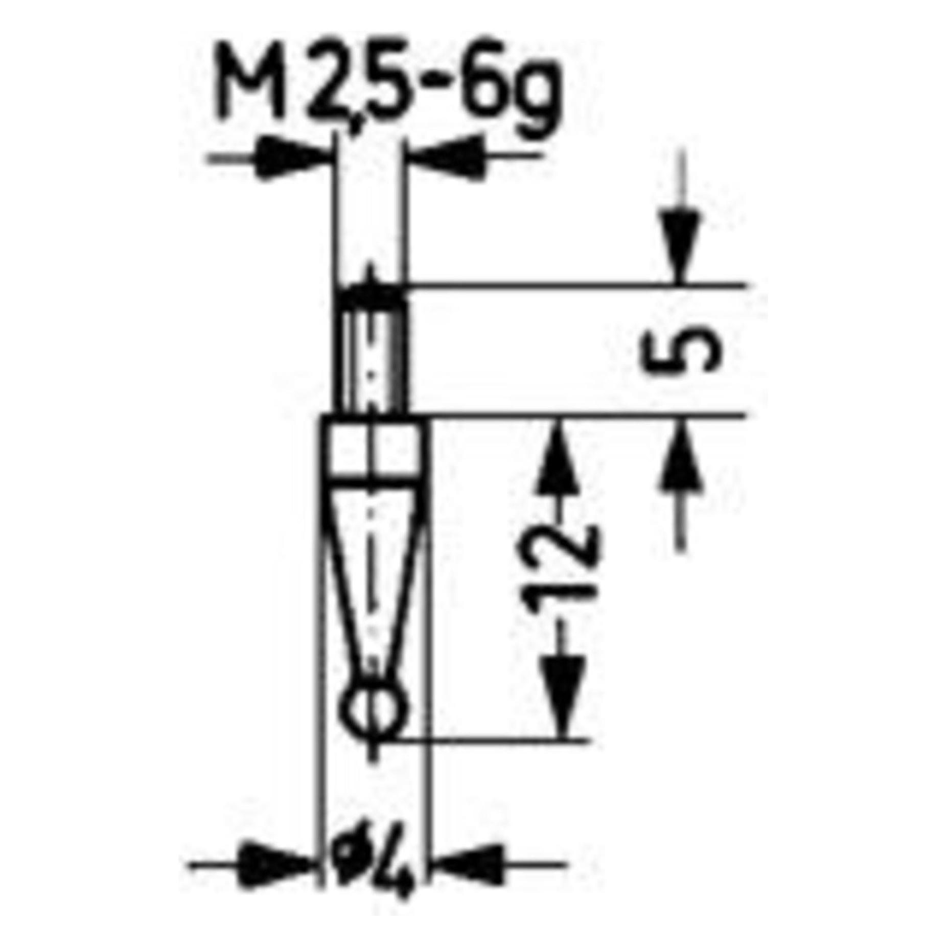 Holex Käfer Messeinsatz Stahl Typ 18/ 2,0mm (4031452620368)