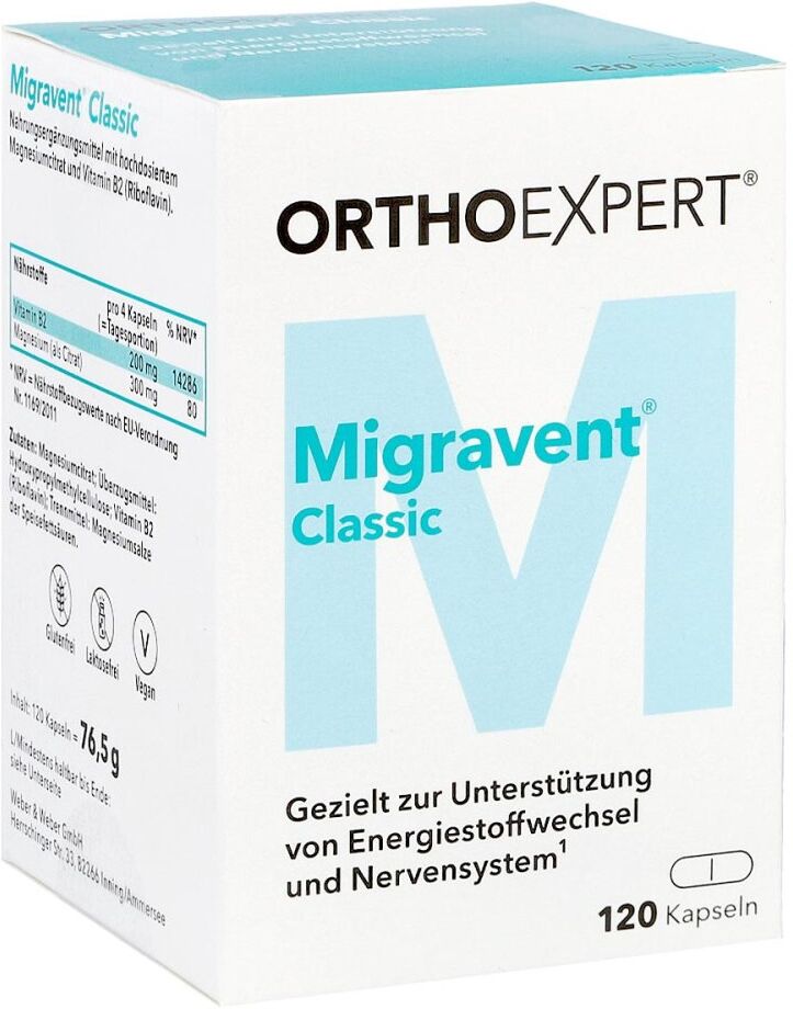 Ortho expert Migravent Classic Kapseln 120stk