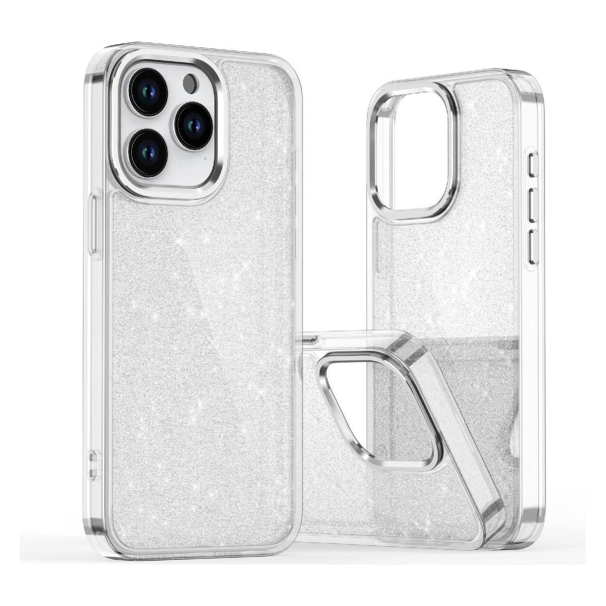 Hurtel Glitter Case for iPhone 16 - transparent with glitter (Apple iPhone 16) (GLITTER CASE FOR IPHONE 16 TRANSPARENT)