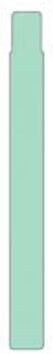 Zebra 10012713-4K adesivas verdes 25x254mm