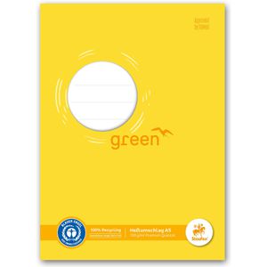 Staufen Heftumschläge Green, 794004508, A5, gelb, Papier