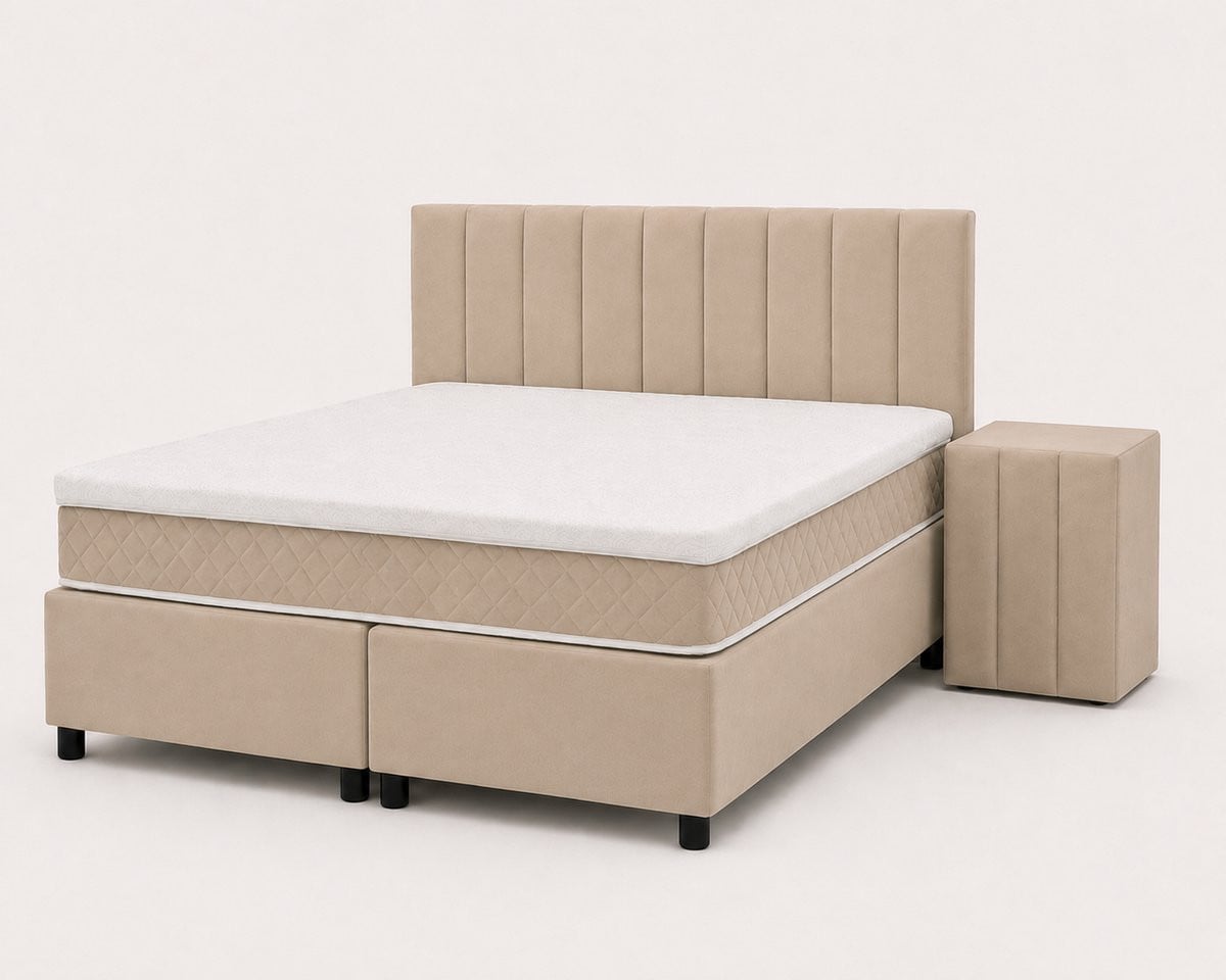 Luxe Living Home Opberg Boxspring Elise - 160x200 cm - Beige