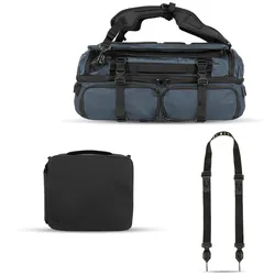 WANDRD HEXAD ACCESS DUFFEL Aegean Blue Photo Bundle Duo + Sling Strap