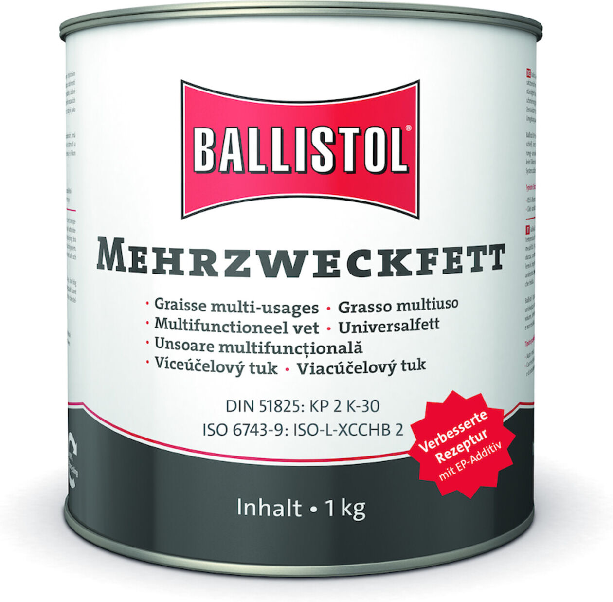 BALLISTOL Mehrzweckfett Eimer 1 KG DE/FR/IT/NL/CS/SE/SK/RO (25351)