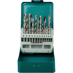 Makita Bohrer D-46202, 18-teiliges Set, Metall, Holz, Steinbohrer