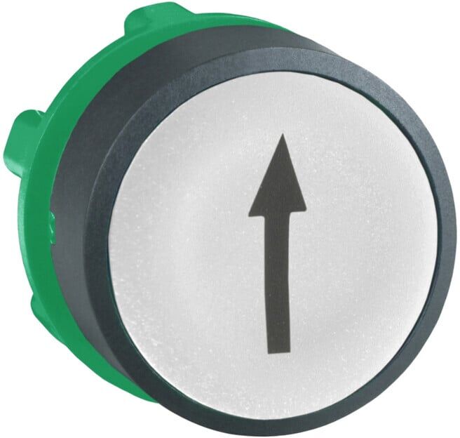 Schneider Electric Bouton-poussoir ZB5AA334 plat blanc flèche vers le haut (ZB5AA334)