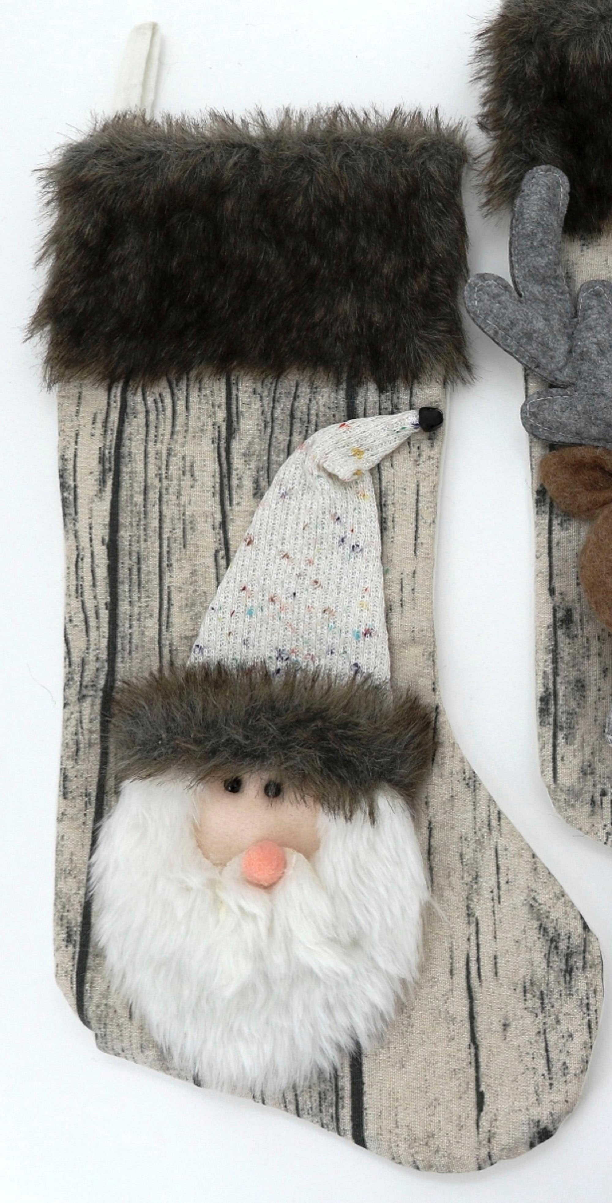 Dekohänger WECKBRODT "Nikolausstiefel", beige (rosé), Polyester, Dekohänger, Dekohänger, Nikolausstiefel, Geschenkstrumpf rosé Einheitsgröße
