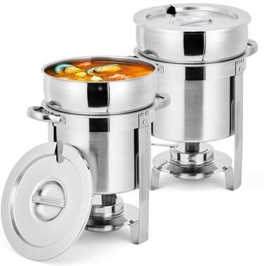 Garvee 11QT Commercial-Grade Soup Chafer Set