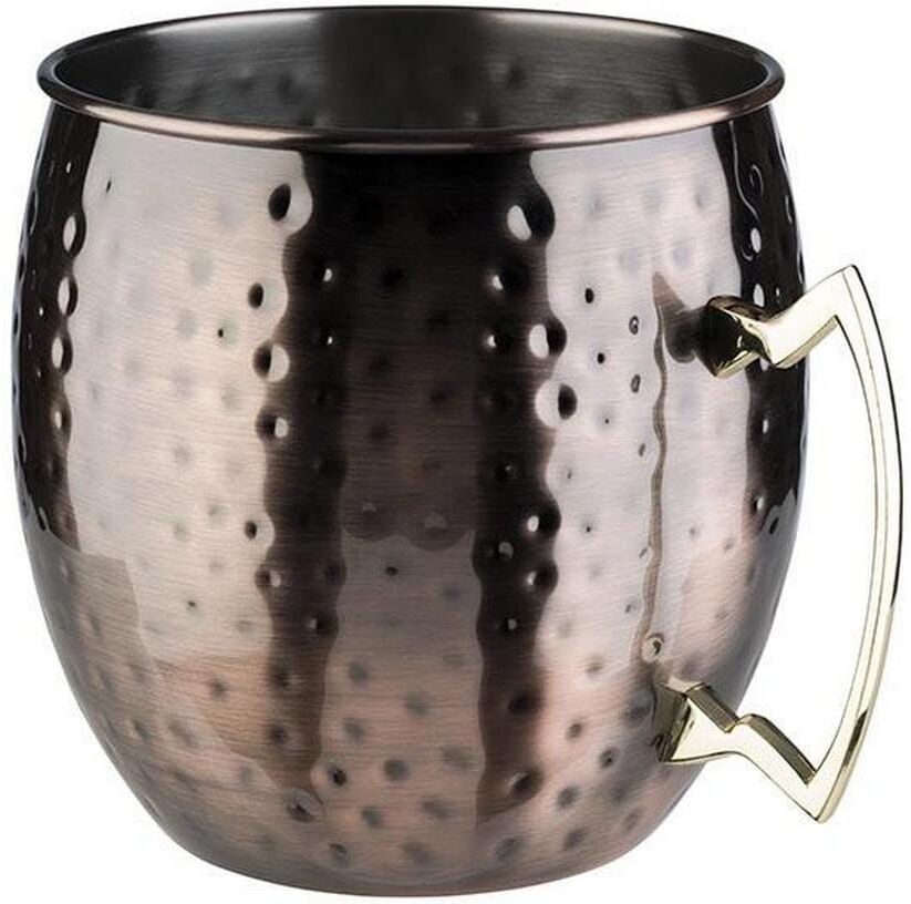 Outdoor-Flaschenkühler APS "Moscow Mule", silber (altkupferfarben), H:21cm Ø:20cm, Edelstahl, Eiskübel, Outdoor-Flaschenkühler, Inhalt 5 Liter, Antik-Kupfer-Look altkupferfarben Einheitsgröße