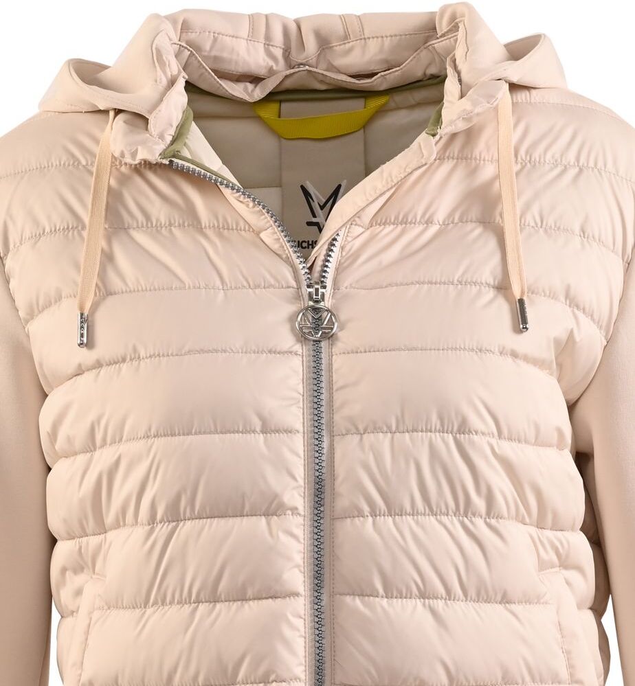 Steppjacke FUCHS SCHMITT, Damen, Gr. 36, beige, Web, Obermaterial: 100% Polyester, clean, unifarben, normal normal, Rundhals, eingesetzt abgesteppte Kante, Jacken Steppjacke, mit abnehmbarer Kapuze beige 36