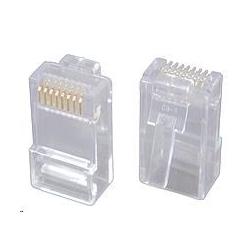Solarix -Stecker RJ45 CAT5E für Kabel - 1 Stück / ungeschirmt / ungefaltet (KRJ45/5SLD)