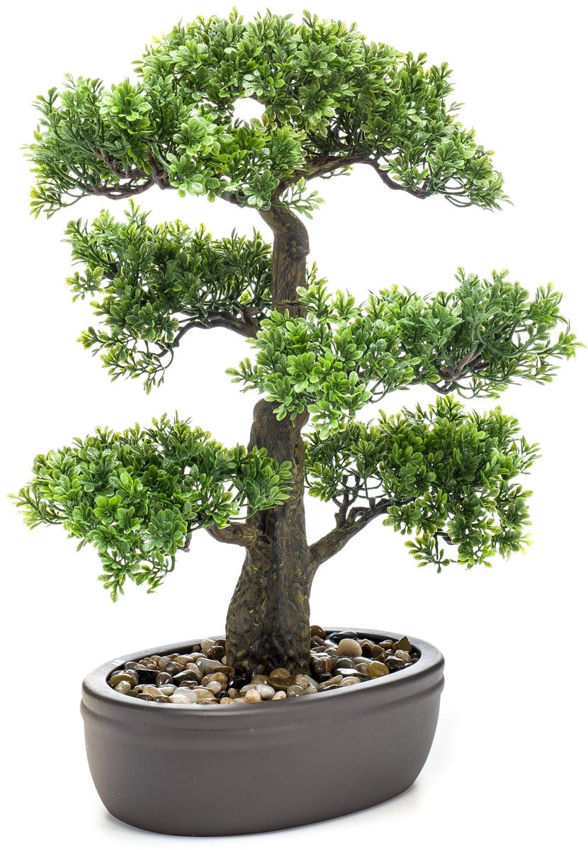 Emerald Kunstplant Bonsai Ficus mini 43cm - Kunstplant voor binnen