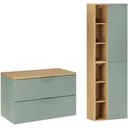 BADMÖBEL 80.6cm Oria 2er-Set Grün