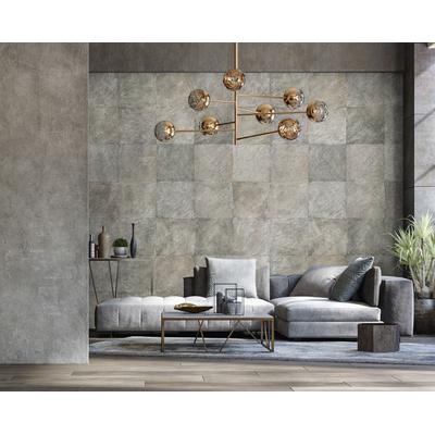 Fototapete MARBURG "Romy", blau (blau, grau), B:2,12m L:3,4m, Vlies, Tapeten, moderne Tapete für Wohnzimmer Schlafzimmer Küche