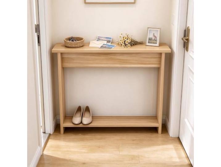 QHZYMX Platzsparender Aufbewahrungstisch Für Den Eingangsbereich, H 65 cm 25 X 35 Cm Großes Organizer-Regal Für Den Eingangsbereich, Praktische Tischaufbewahrung(D,135x35x65cm/53x14x26in)