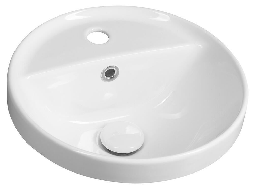 Sapho YUVA keramische inbouw wastafel, wit, diameter: 38 cm
