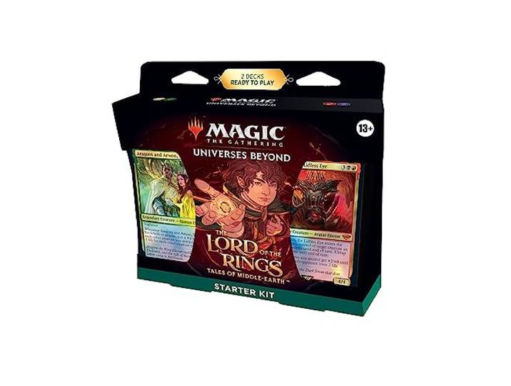 Magic: The Gathering Der Herr der Ringe: Geschichten aus Mittelerde Einsteigerpaket – 2 spielfertigen Decks + 2 Codes, um online zu Spielen (Fantasy-Kartenspiel für 2 Spieler) (Englische Version)