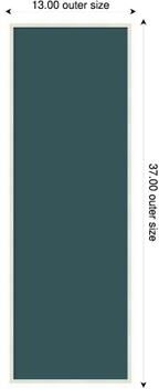 Amanti Art Deep Teal Canvas Magnetic Board, Lucie Framed Memo Board