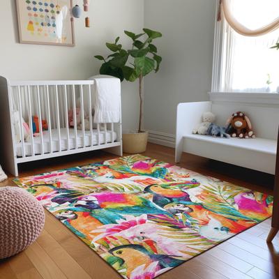 Addison Rugs Premium Washable Super Soft Tropical Birds Mayfield Rug