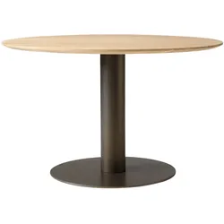 &Tradition In Between SK12 Esstisch, Ø 120 cm, bronzed / eiche geölt