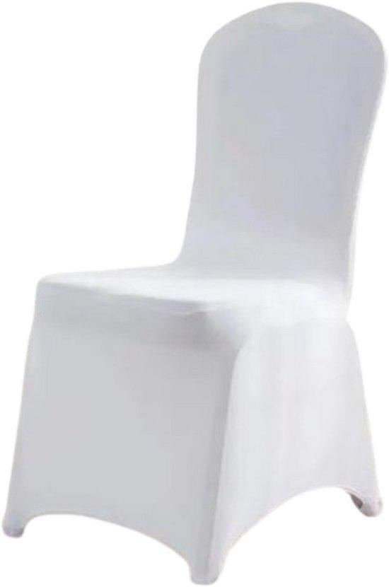 Famanu Witte stoelhoesjes voor volwassenen - 50 stuks - Machinewasbaar