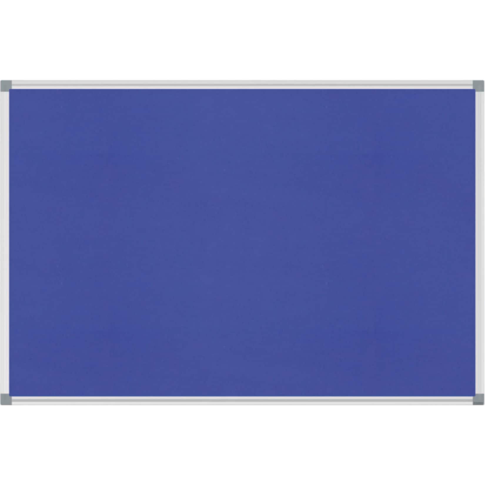 MAUL Pinnboard MAULstandard Textil, 90 x 180 cm - blau